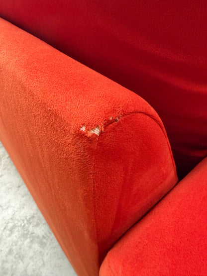 John Lewis Mellow LHF Corner Sofa  Plush Velvet Paprika Easy Clean