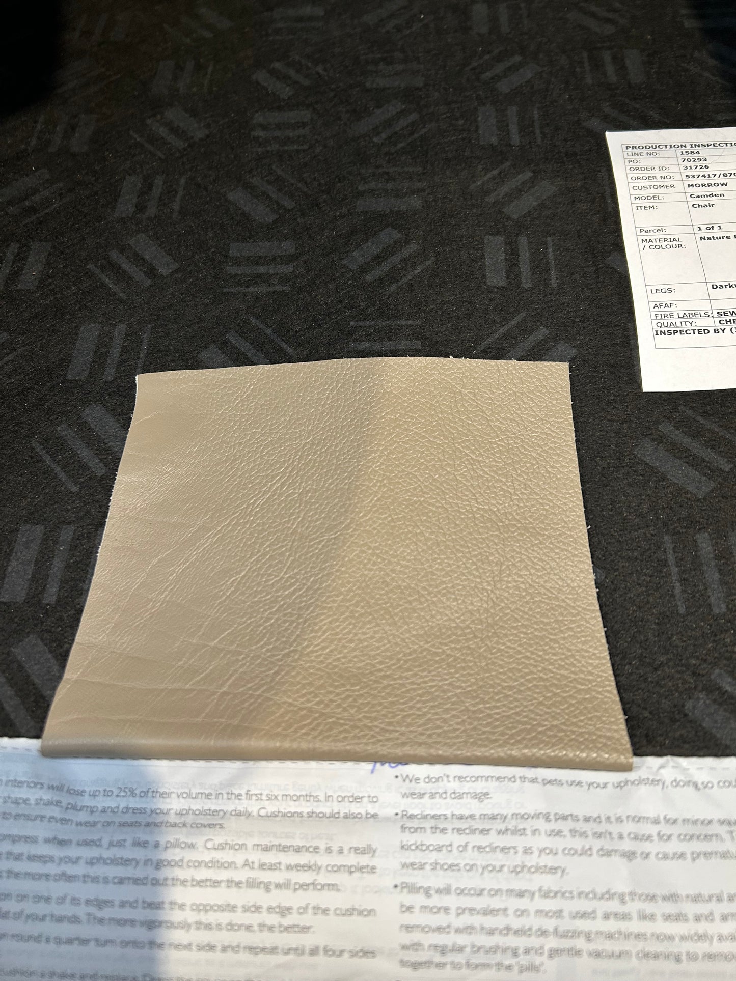 John Lewis Camden Leather Armchair, Dark Leg, Nature Putty