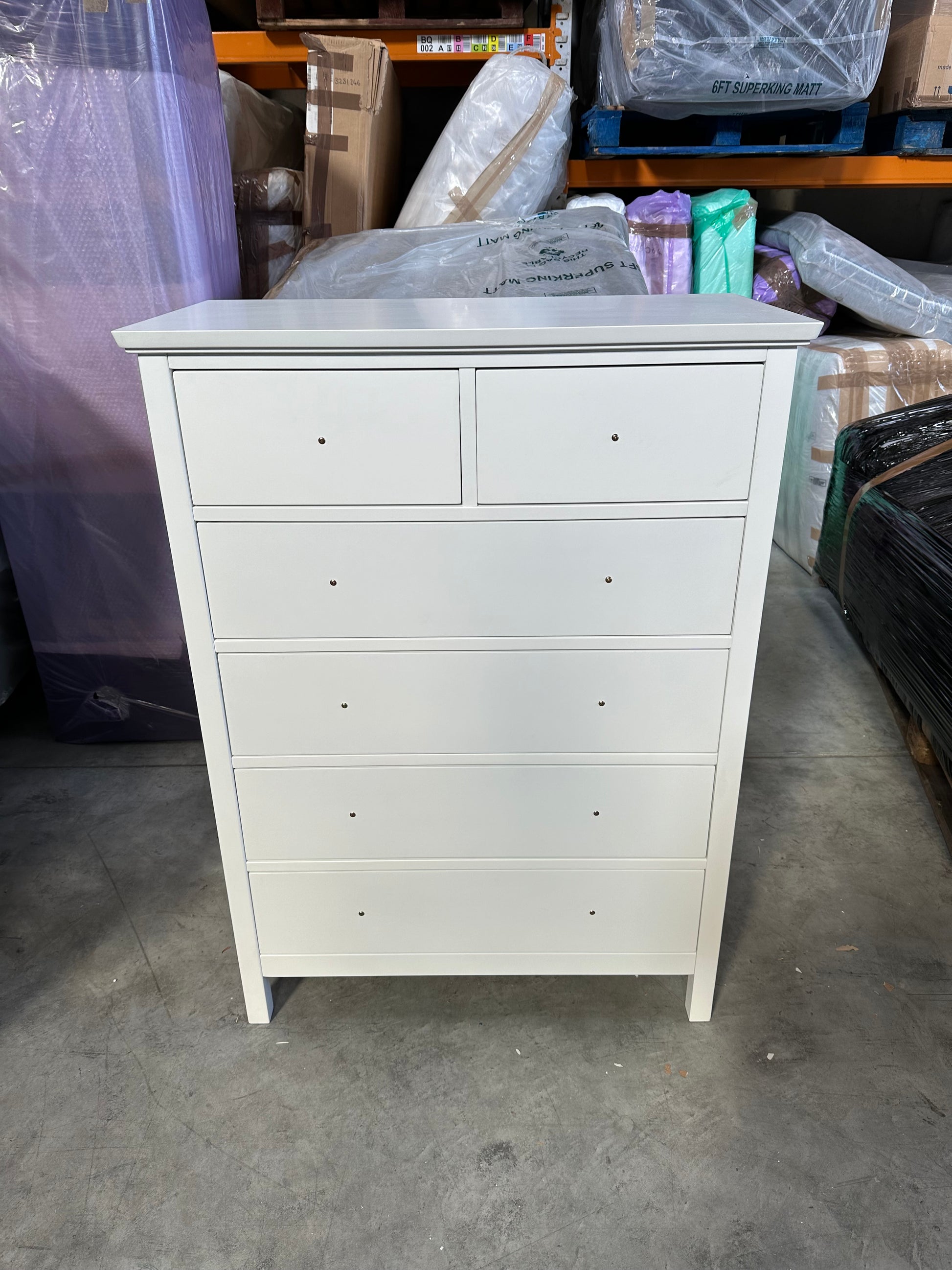 John Lewis ANYDAY Wilton 6 Drawer Chest White Storage