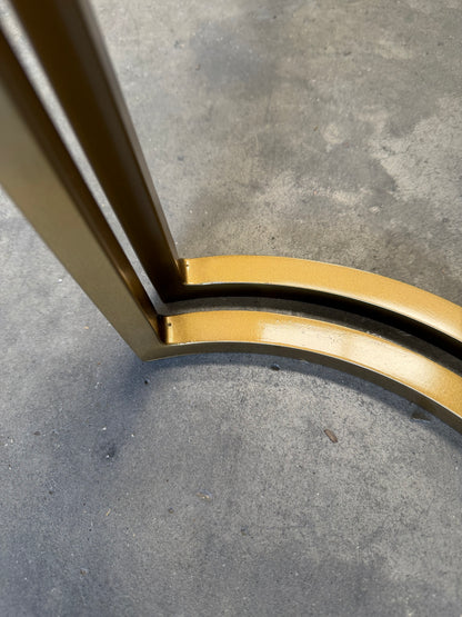 nkuku Nakuru Round Nesting Side Tables, Set of 2, Brass