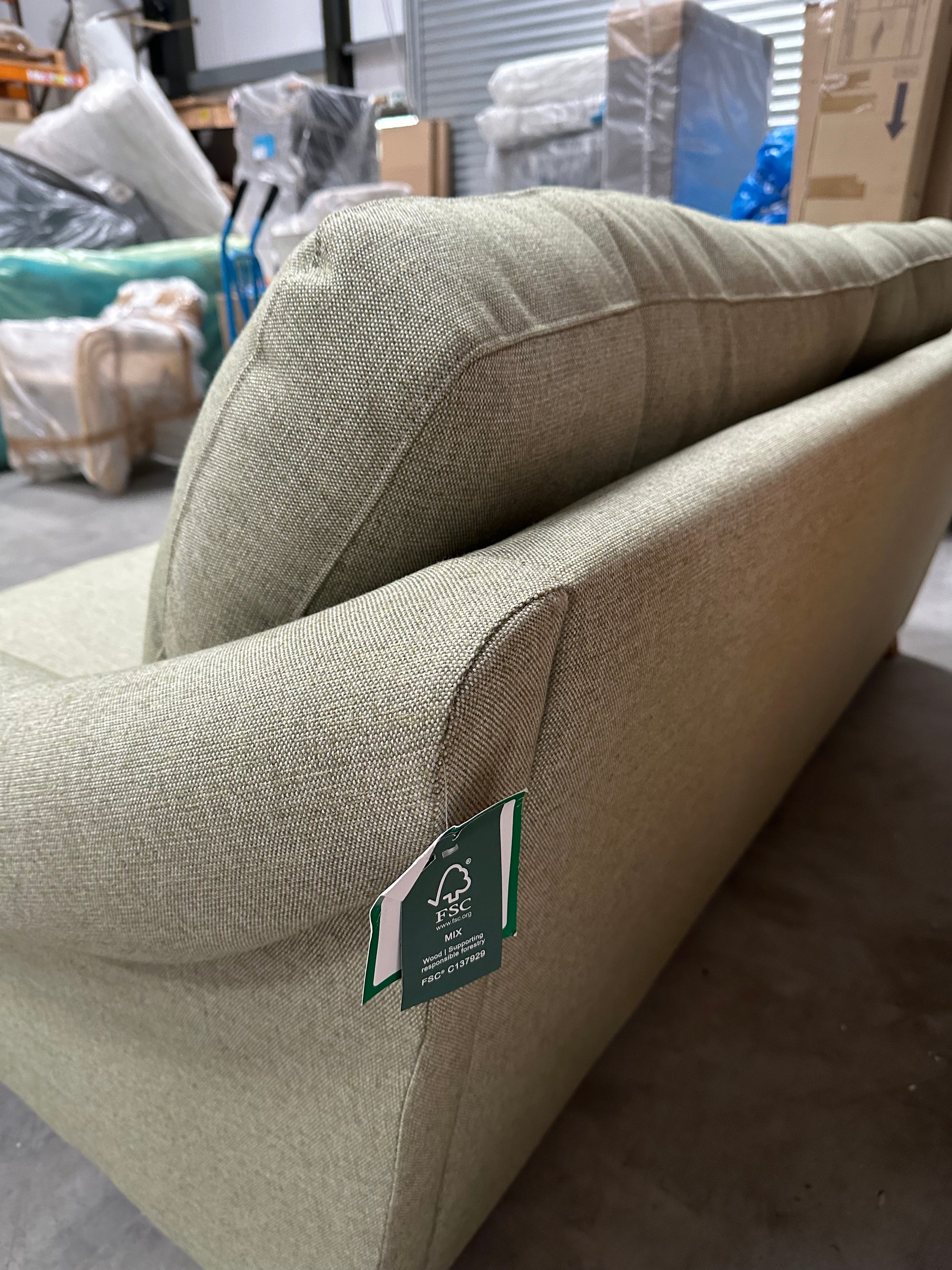 John Lewis Camber Grand 4 Seater Sofa Aquaclean Aston Green