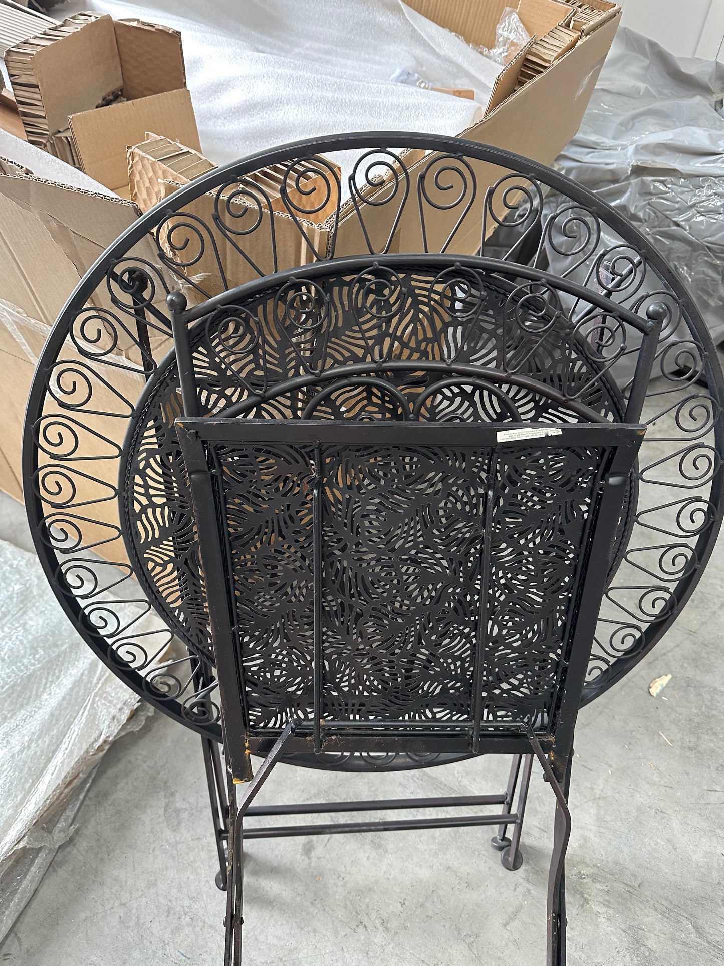 Gallery Direct Brindisi 2-Seater Folding Garden Bistro Table & Chairs Set