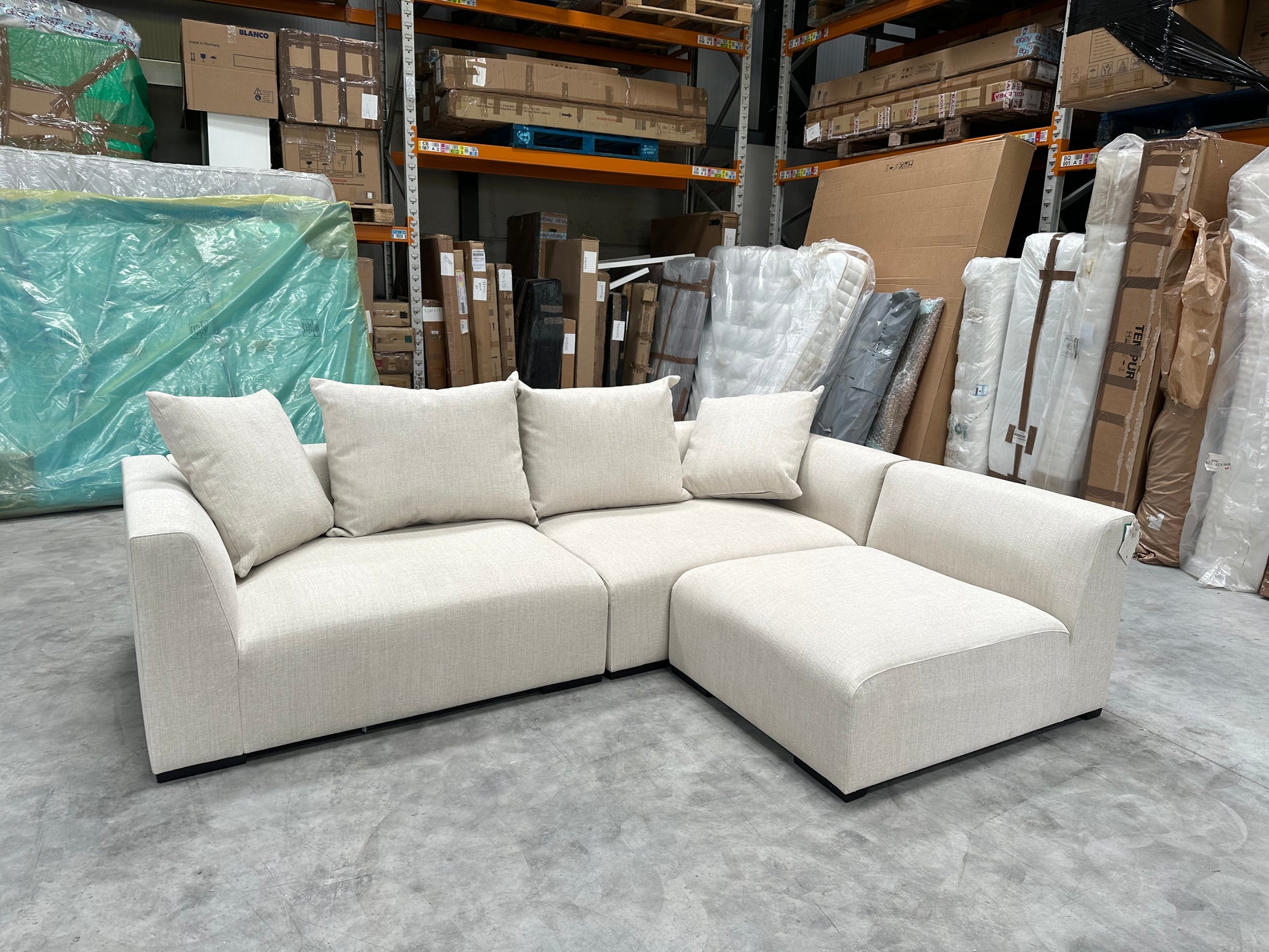 John Lewis Tokyo Medium RHF Corner Group Aquaclean Connie Natural