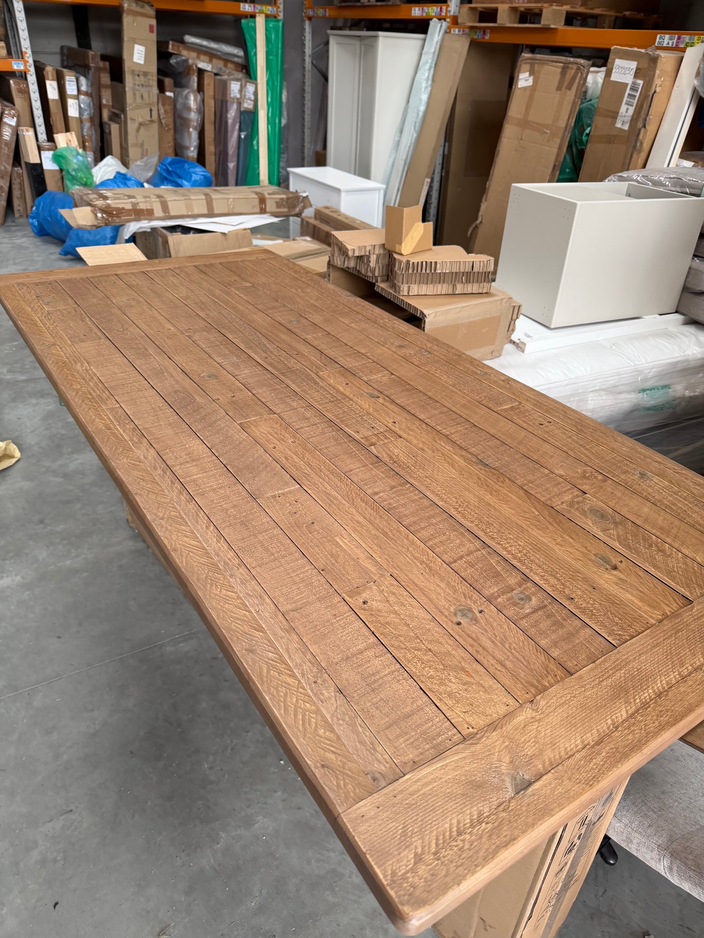 John Lewis Reclaimed Timber Dining Table, Natural