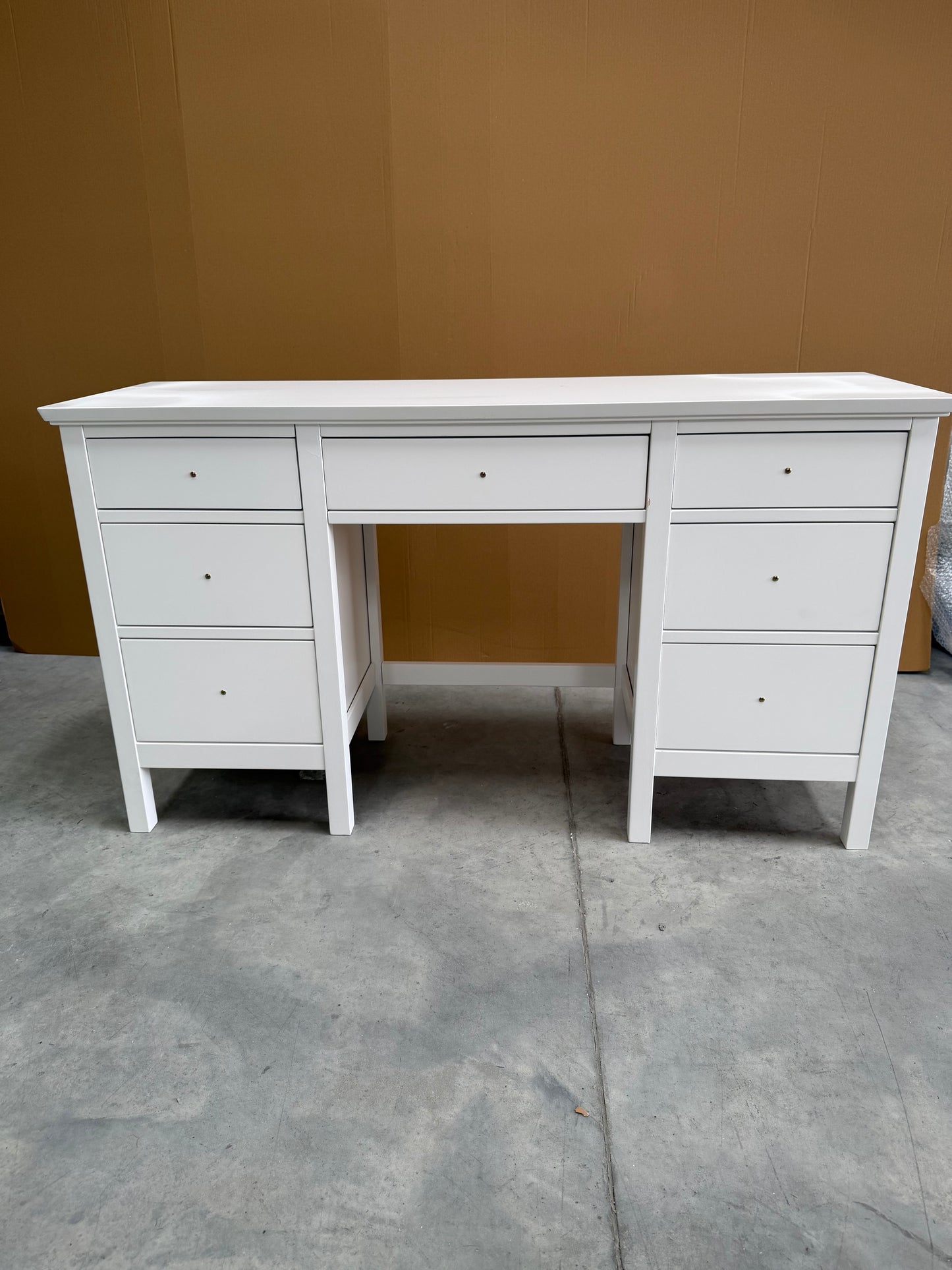 John Lewis Wilton Dressing Table White Storage