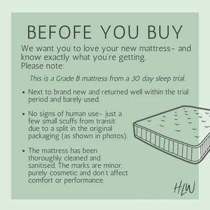 John Lewis British Natural Collection Herdwick Pillowtop 4250, Double, Regular Tension Pocket Spring Mattress