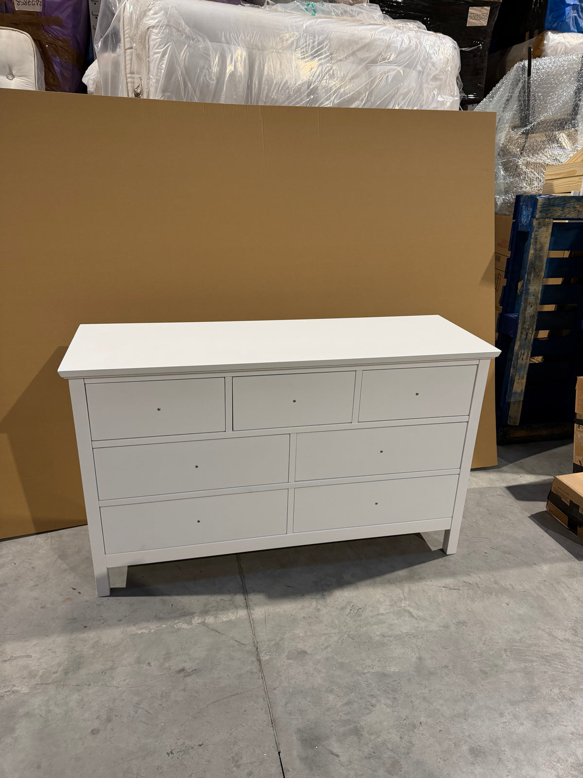 John Lewis Chest of Drawer 7 Drawer Chest White  White Wilton