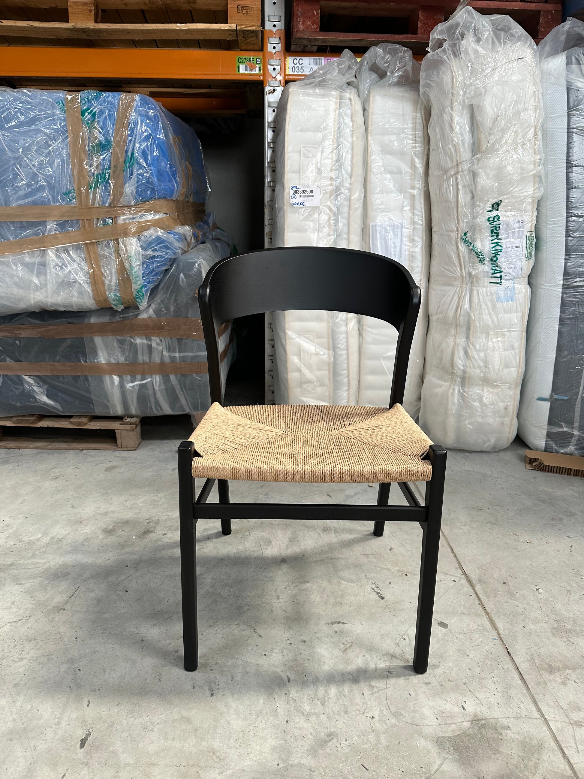 John Lewis Scandi Dining Chair, FSC Certified (Ash Wood), Black
