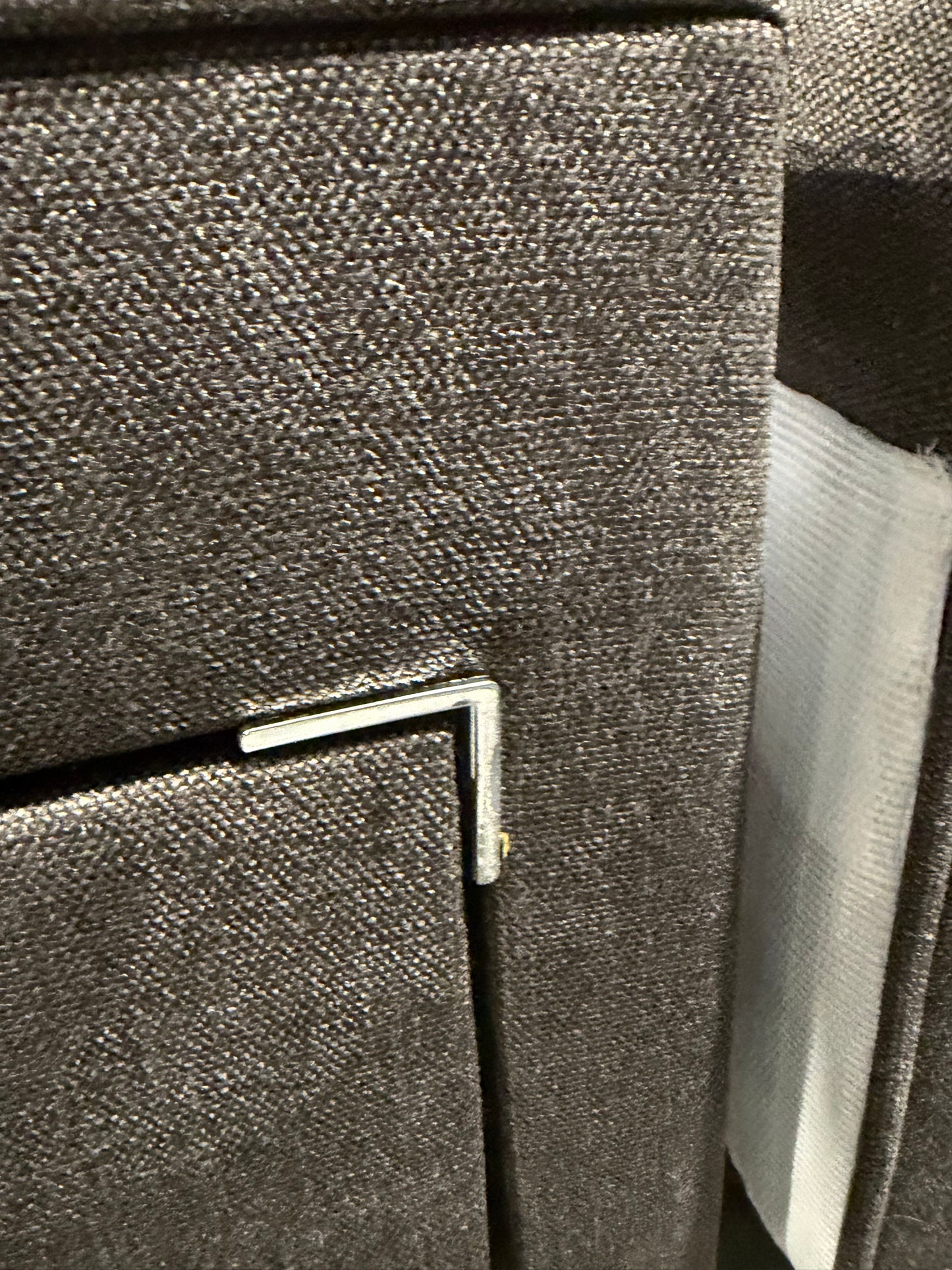 John Lewis Pocket Sprung 4 Drawer Divan Base, Double, Soft Touch Chenille Charcoal