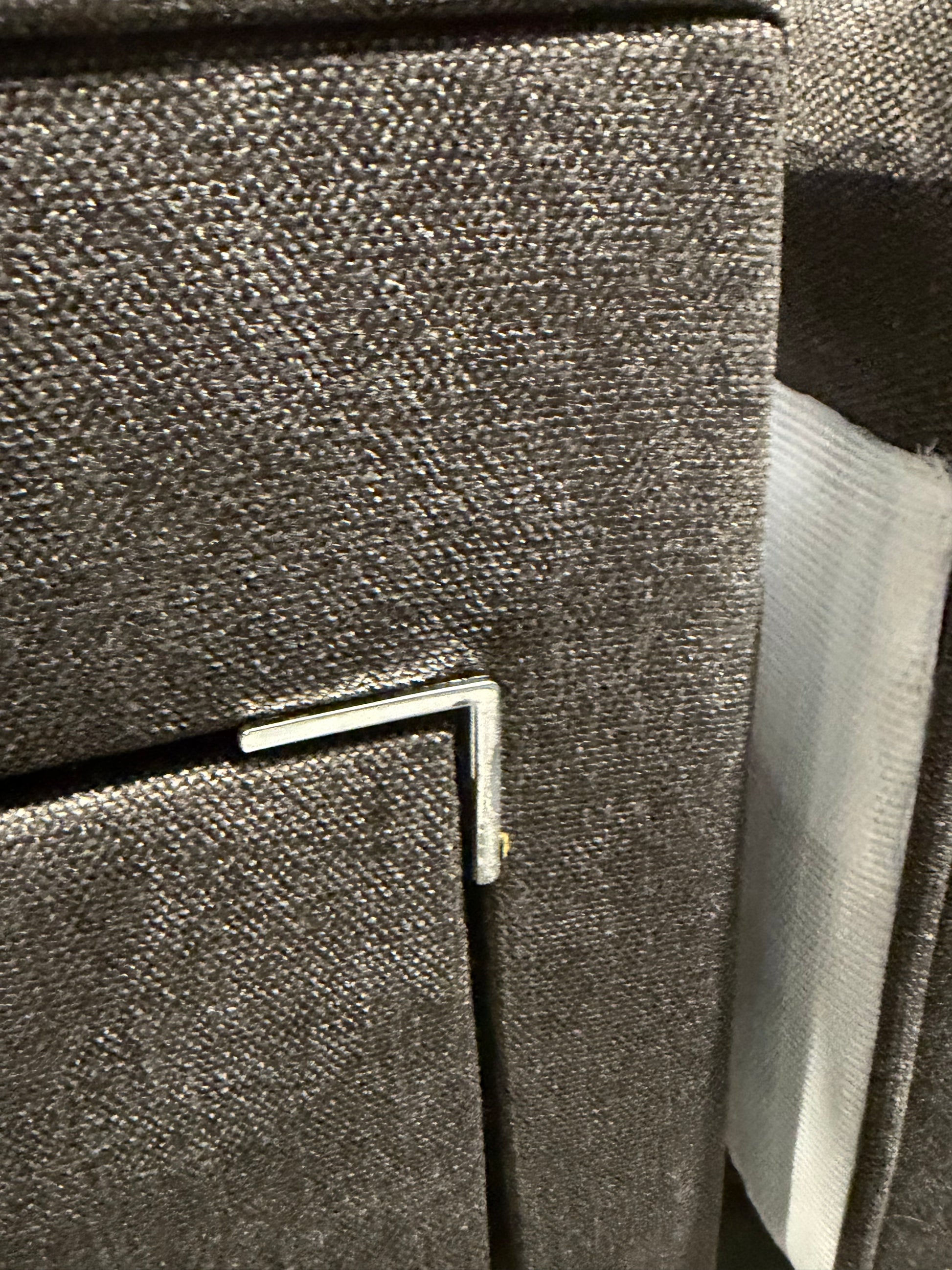 John Lewis Pocket Sprung 4 Drawer Divan Base, Double, Soft Touch Chenille Charcoal