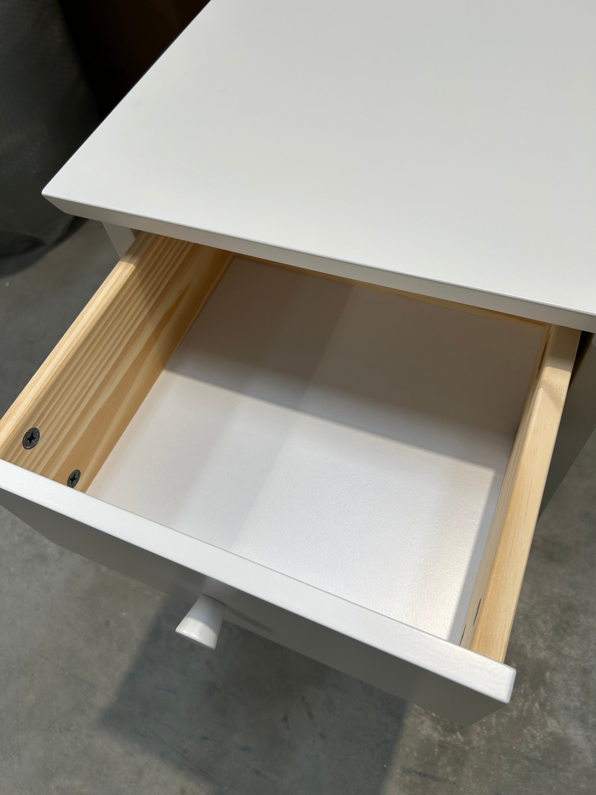 John Lewis Wilton 2 Drawer Bedside Cabinet, White