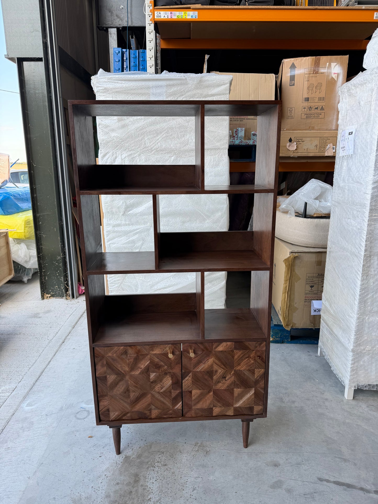 Swoon John Lewis + Swoon Franklin Shelving Unit, Dark Brown