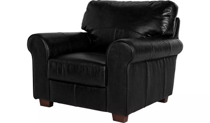 Habitat Salisbury Leather Armchair - Black