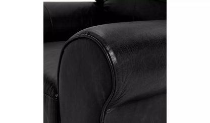 Habitat Salisbury Leather Armchair - Black