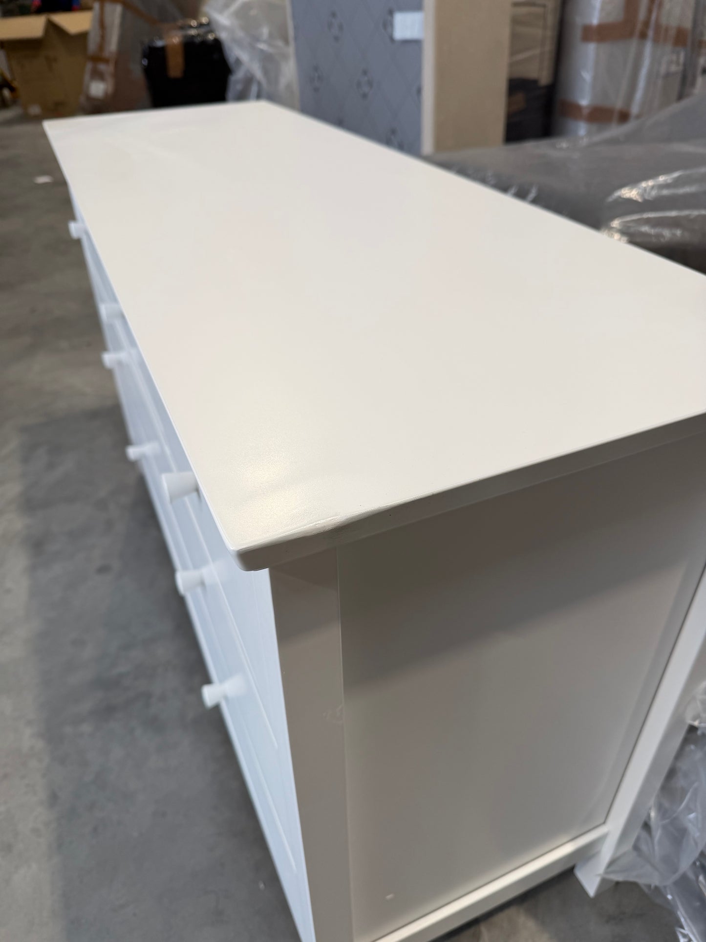 John Lewis Chest of Drawer White Wilton 7 Drawer Chest