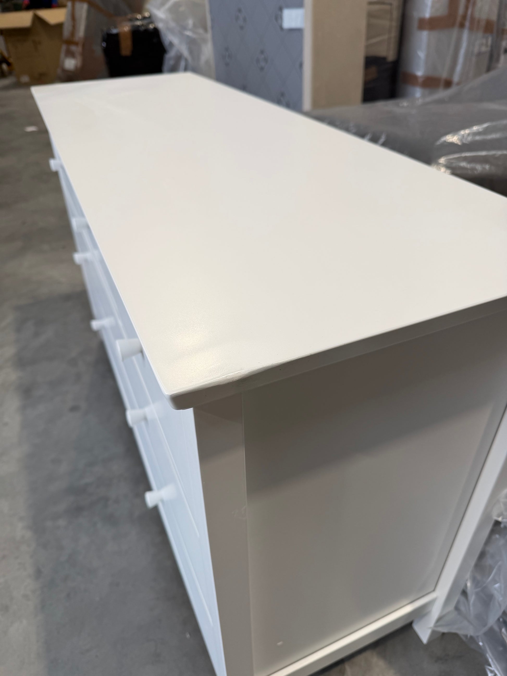 John Lewis Chest of Drawer White Wilton 7 Drawer Chest