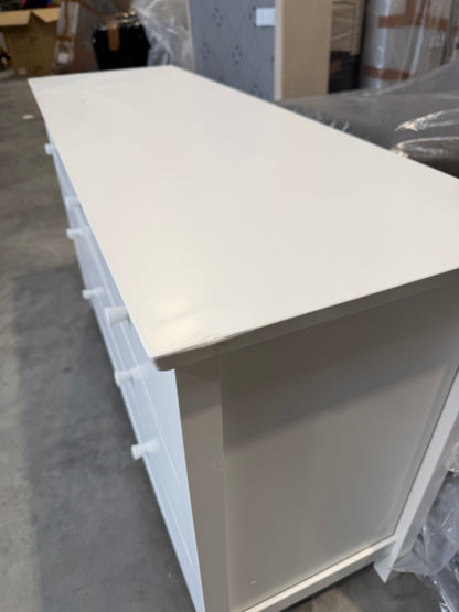 John Lewis Chest of Drawer White Wilton 7 Drawer Chest
