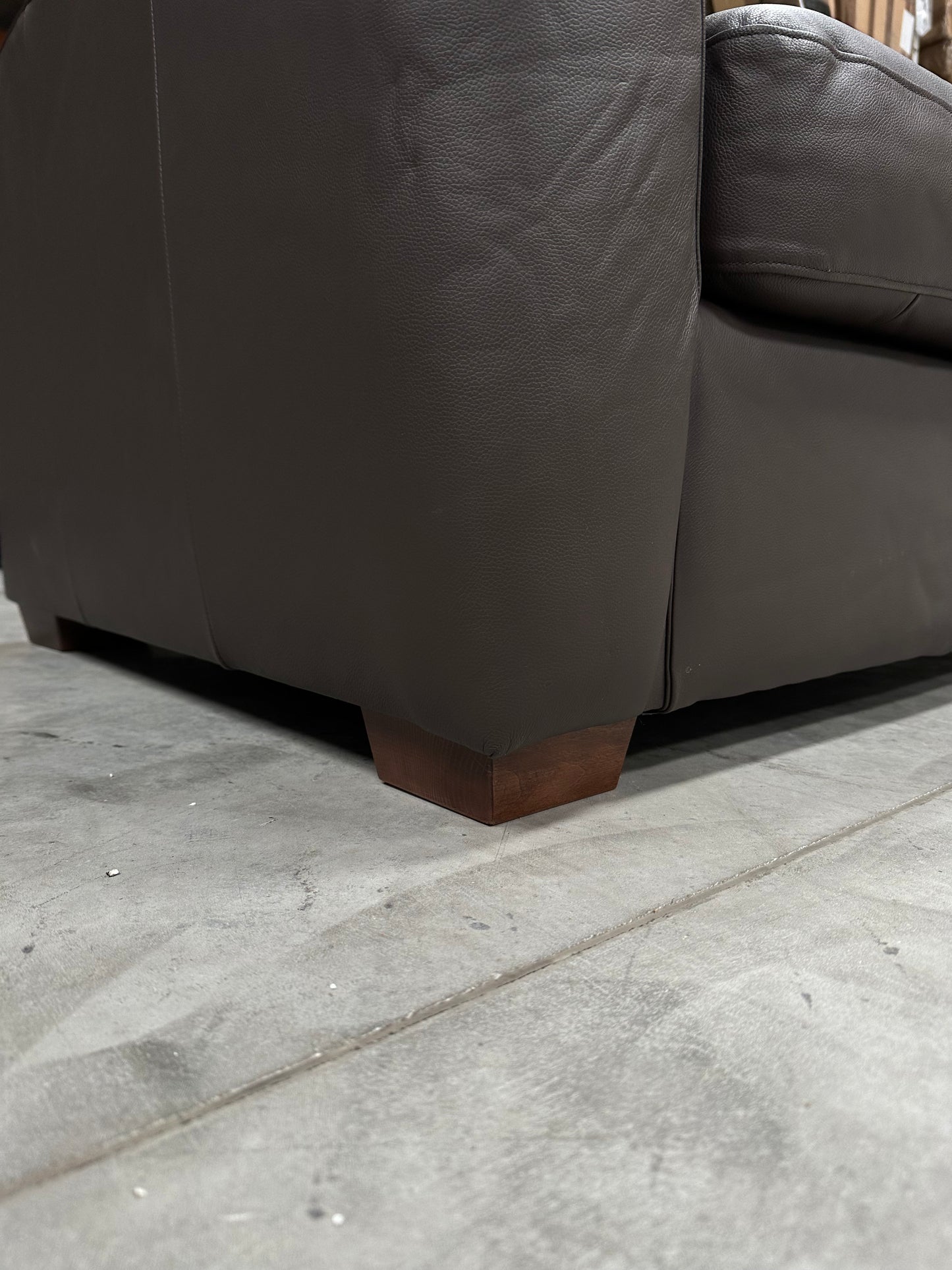 John Lewis Leather Oliver Armchair Dark Chocolate