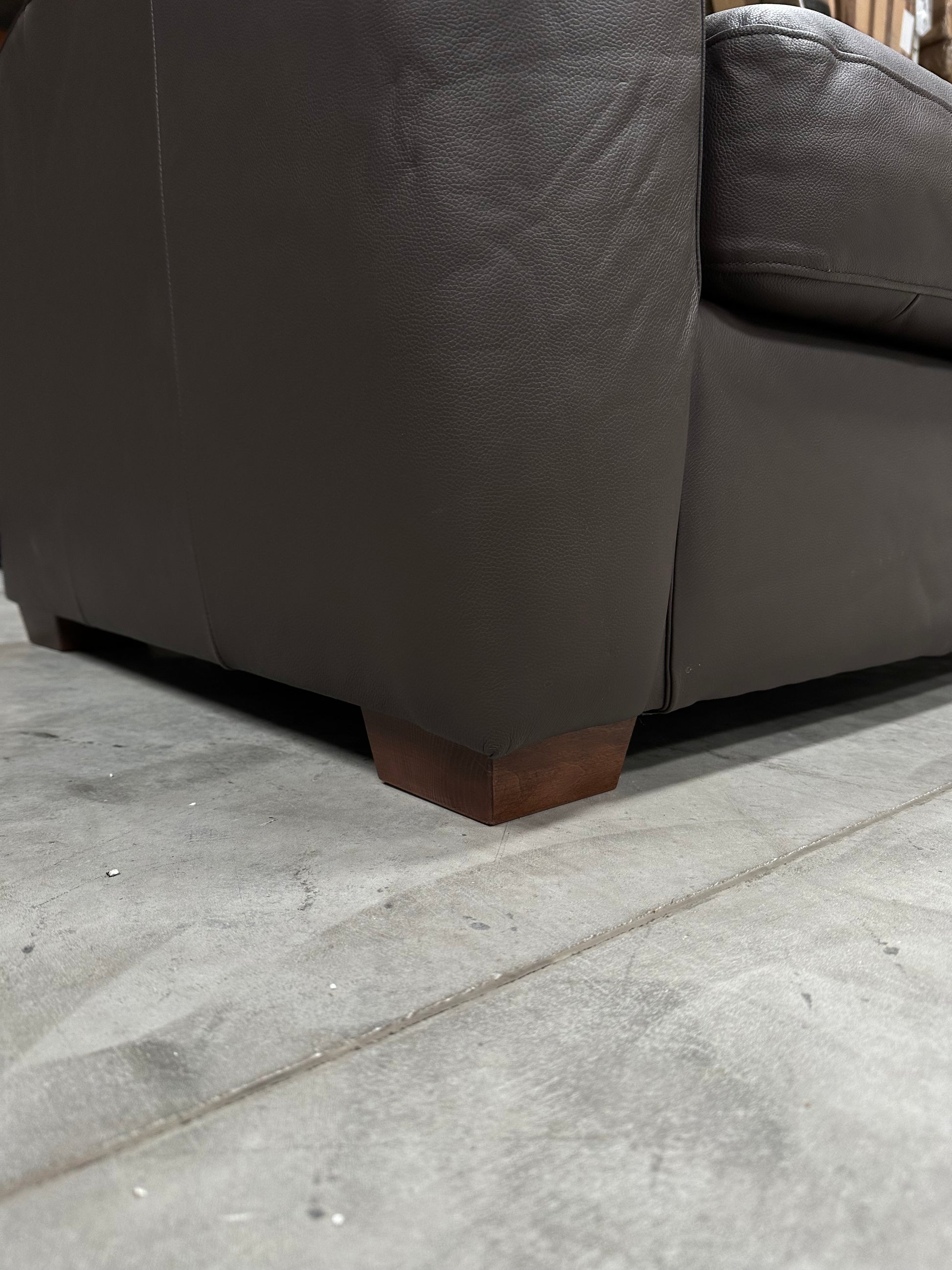 John Lewis Leather Oliver Armchair Dark Chocolate