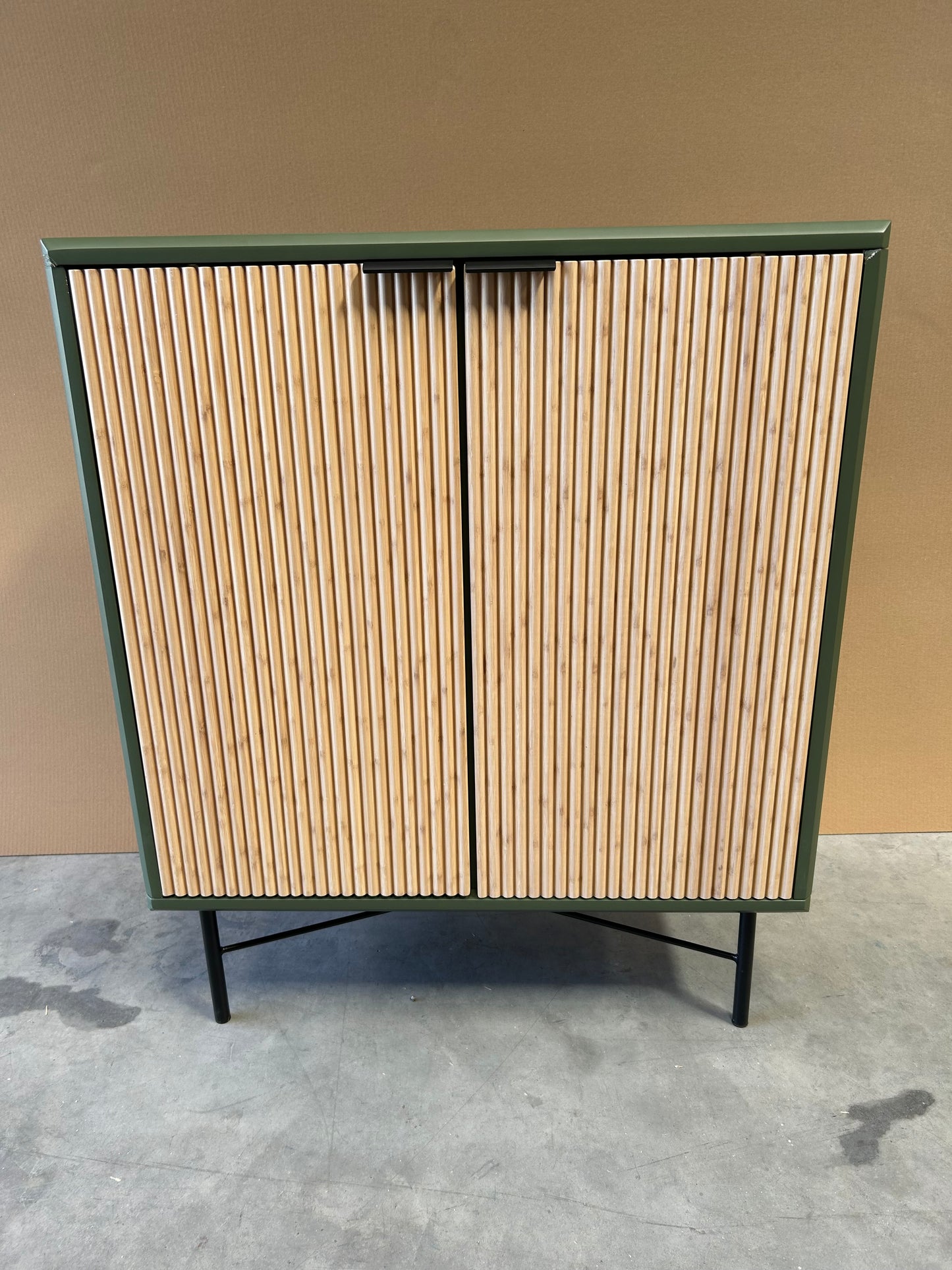 John Lewis Ridge 2 Door Cabinet  Avocado