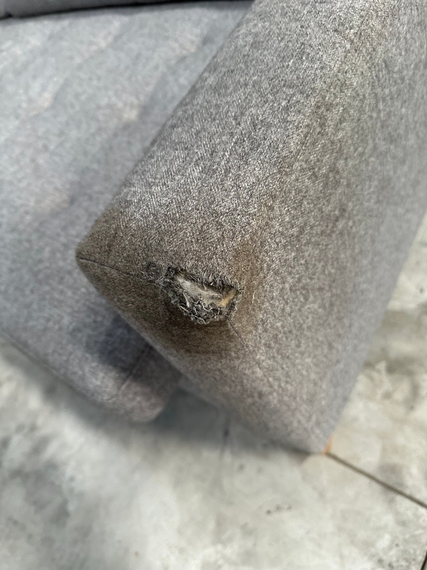 John Lewis Draper II Large 3 Seater Sofa Brushed Tweed Grey