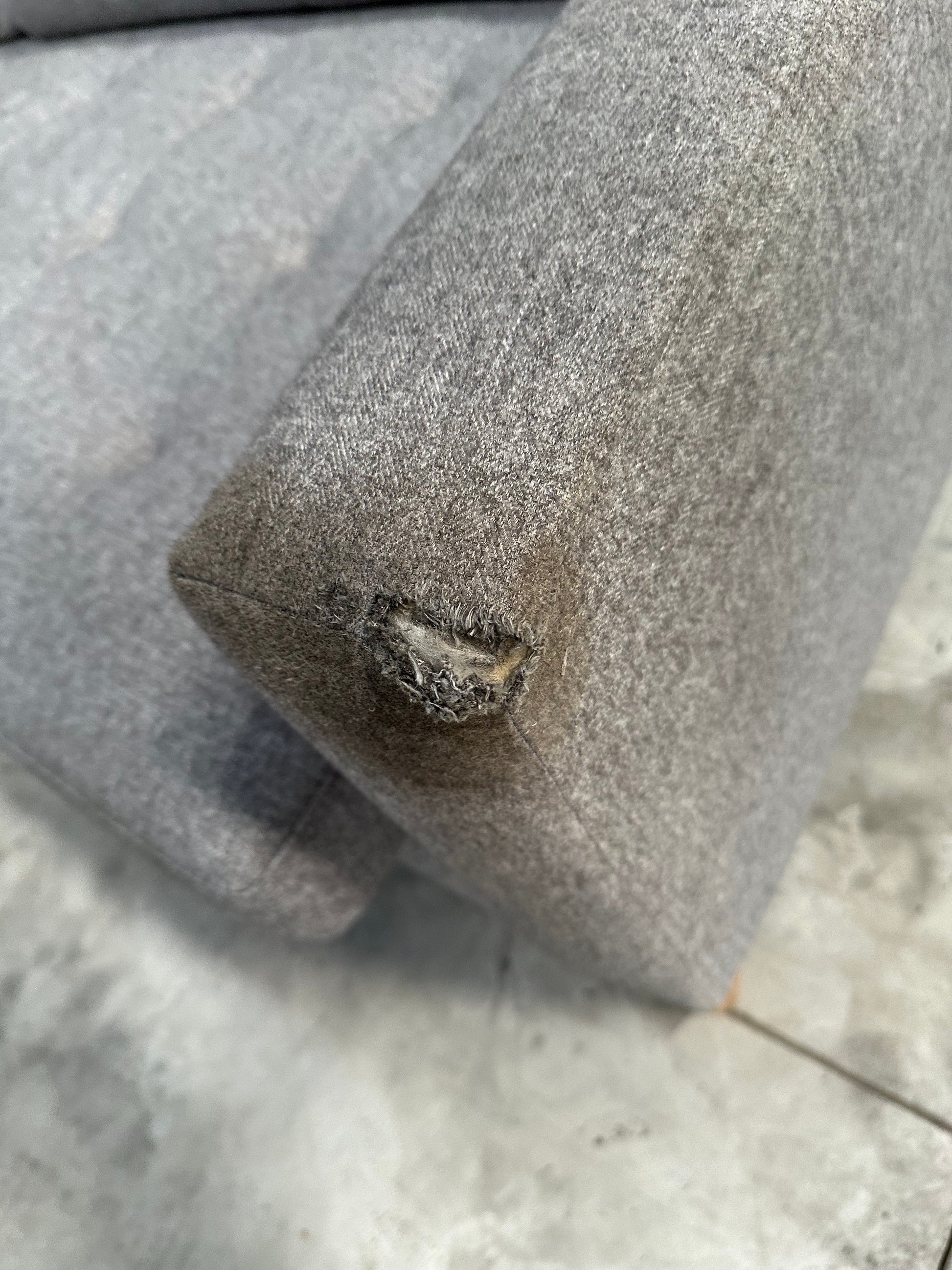 John Lewis Draper II Large 3 Seater Sofa Brushed Tweed Grey