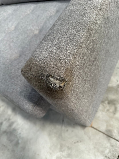 John Lewis Draper II Large 3 Seater Sofa Brushed Tweed Grey