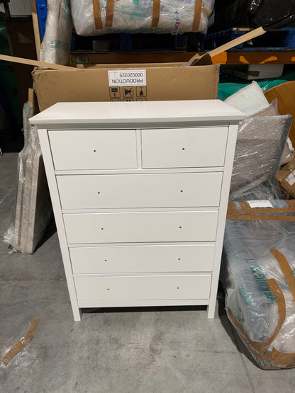 John Lewis Chest of Drawer Wilton 6 Drawer Chest White