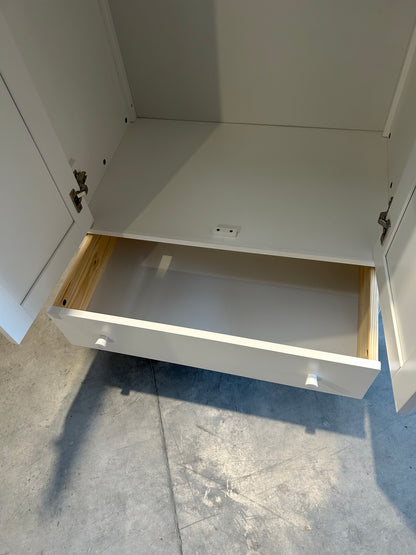 John Lewis Wilton Double Wardrobe, White