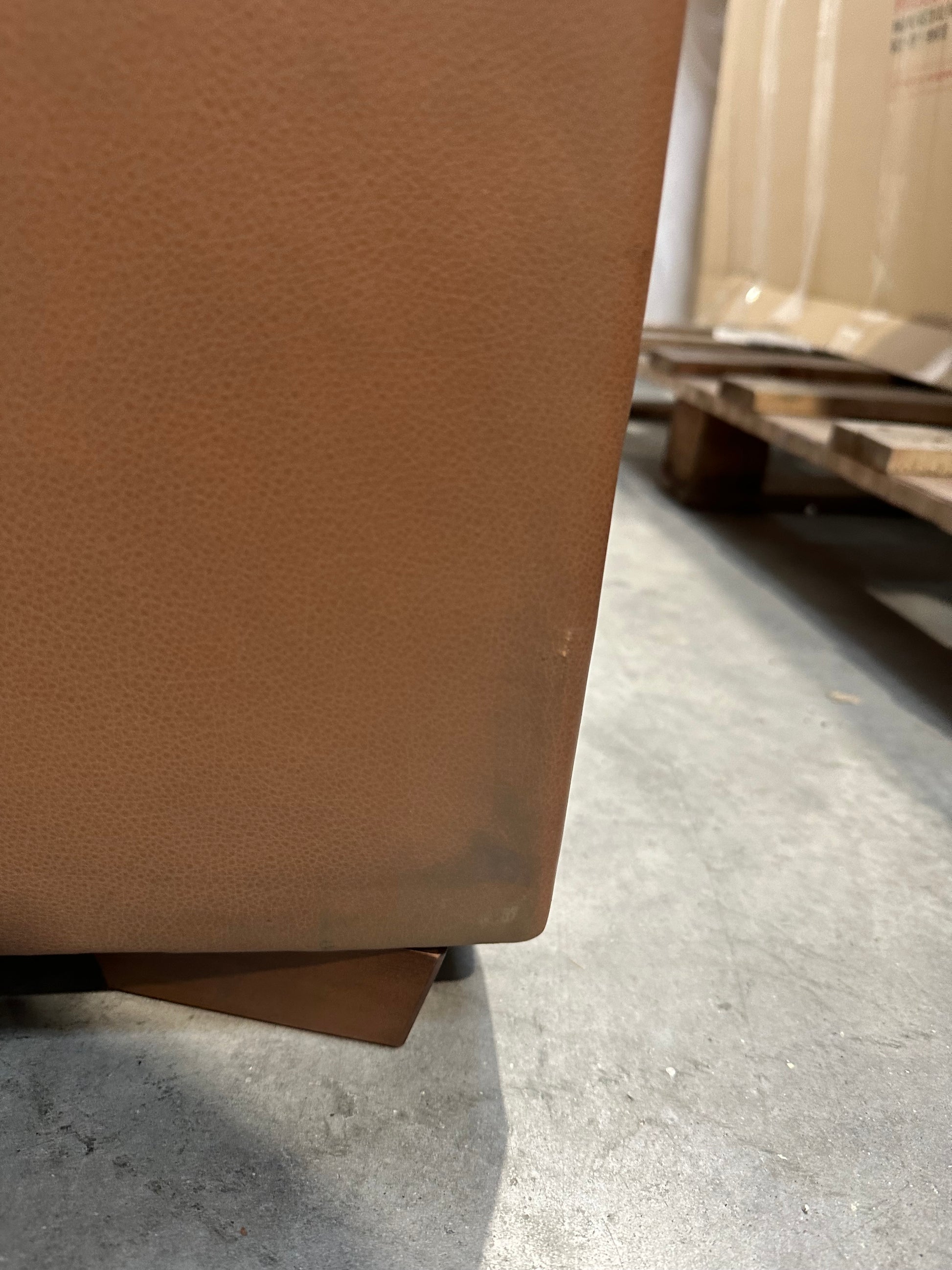 John Lewis Oliver II Leather Armchair Light Leg Selvaggio Congnac