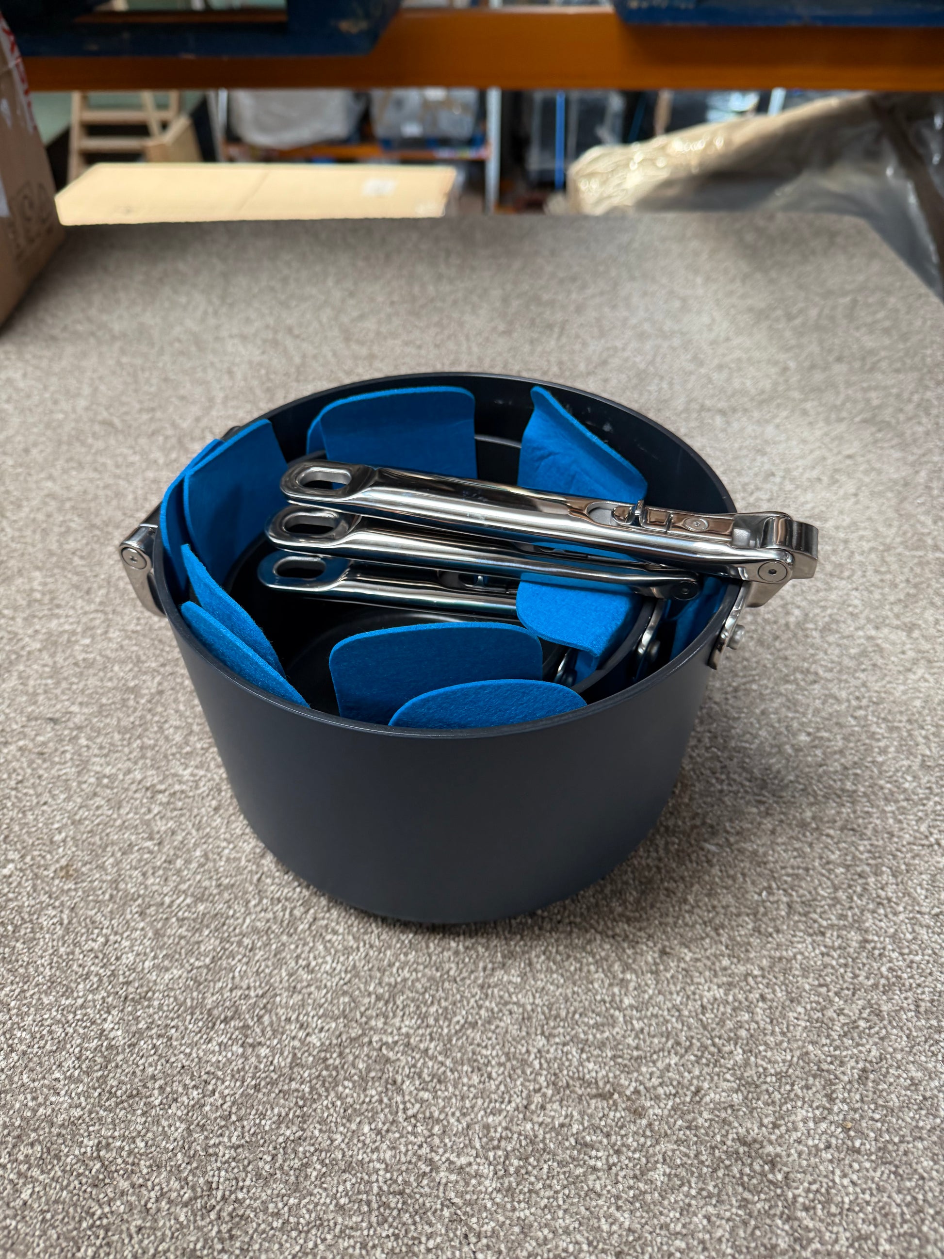 Joseph Joseph Space Folding Handle Aluminium Non-Stick Saucepan & Accessories Se
