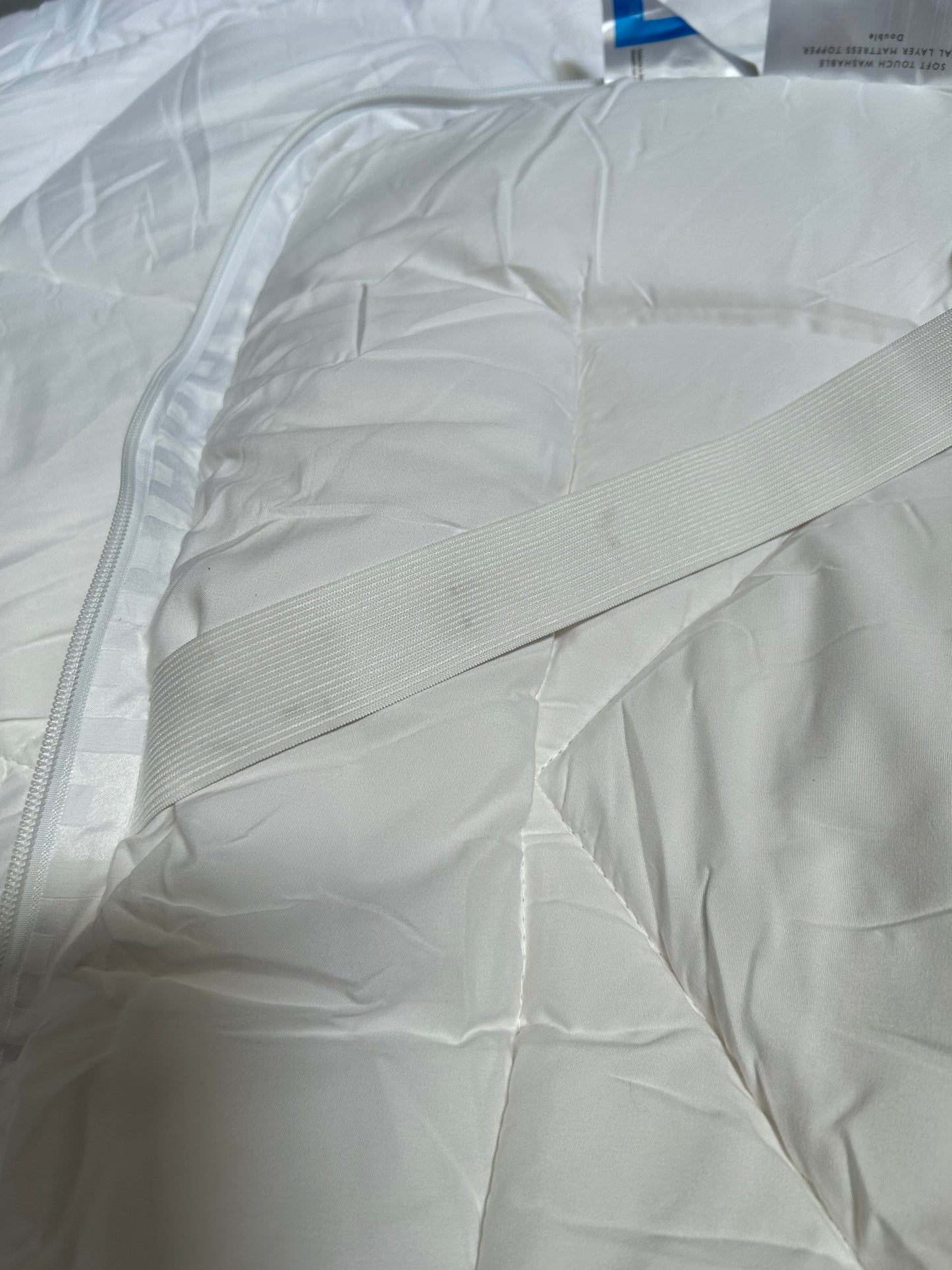 John Lewis Double Mattress Topper Synthetic Soft Touch Washable Dual Layer 6cm Deep