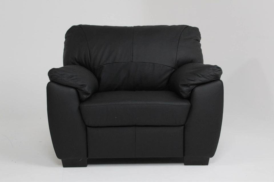 Argos Home Milano Leather Armchair - Black