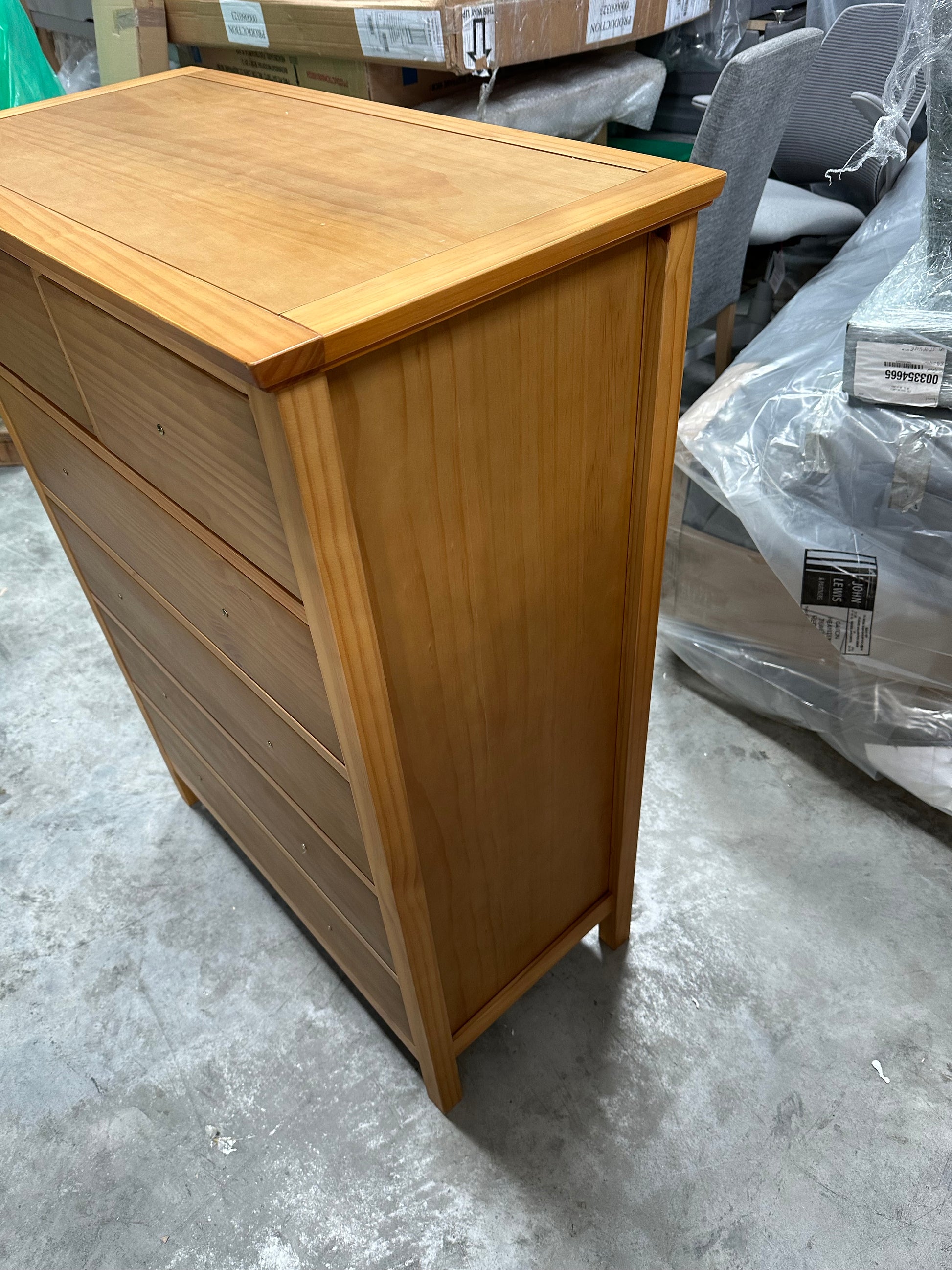John Lewis Wilton 6 Drawer Chest, Natural