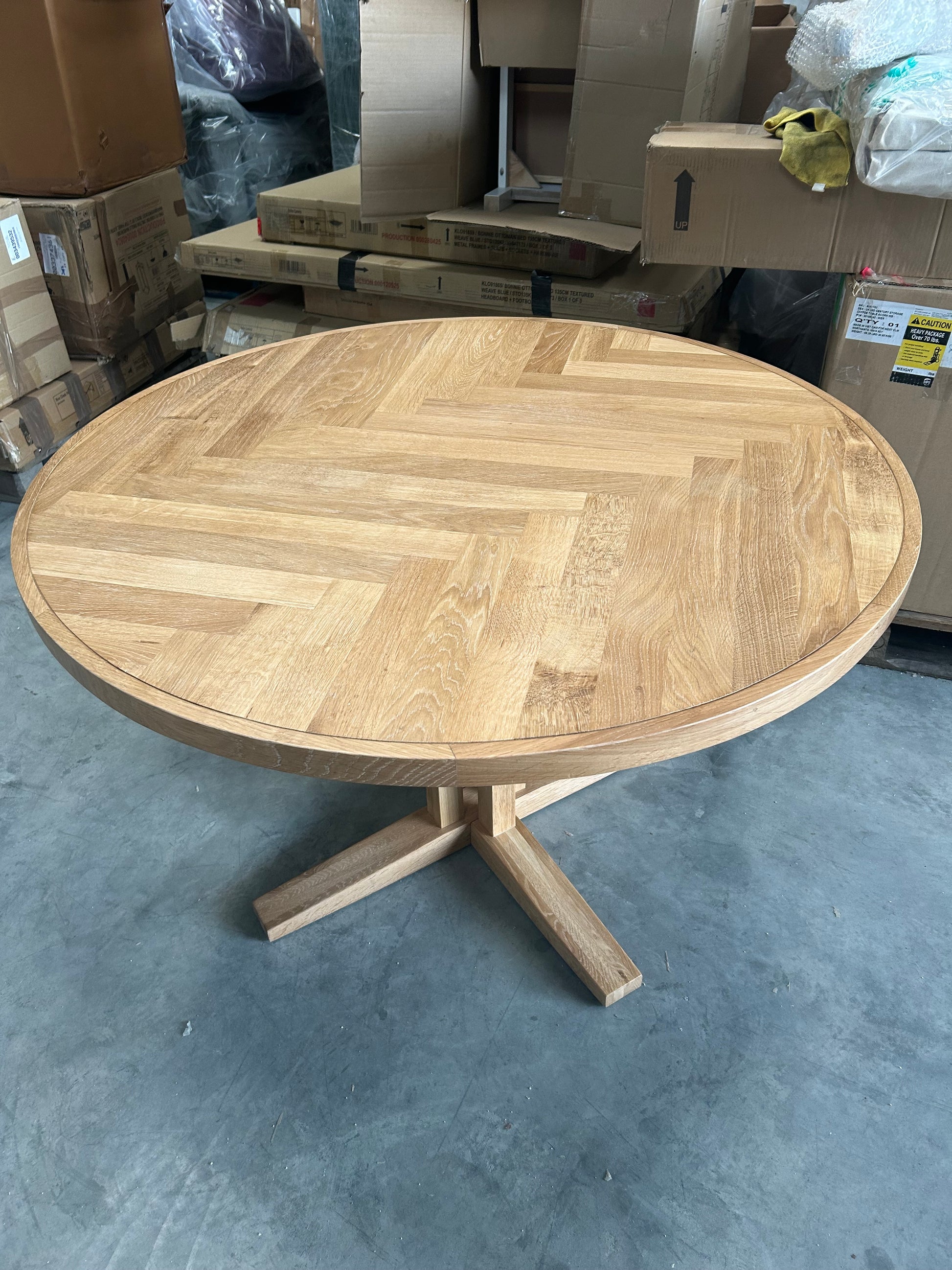 John Lewis Estate 4 Seater Round Dining Table Table, Natural