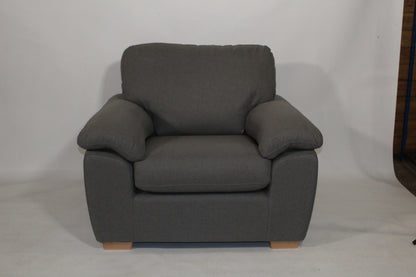 John Lewis Camden Armchair in Tweed charcoal