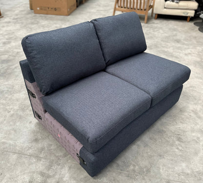 John Lewis Oliver Small Armless Soft Brusehd Tweed Navy Band A