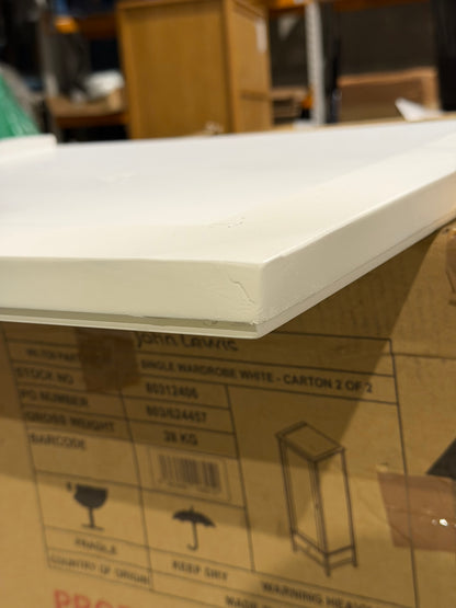 John Lewis Wilton Single Wardrobe, White