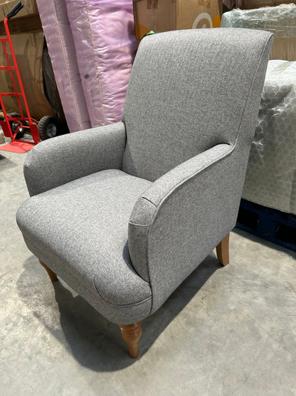 John Lewis Sterling Armchair Soft Tweed Grey