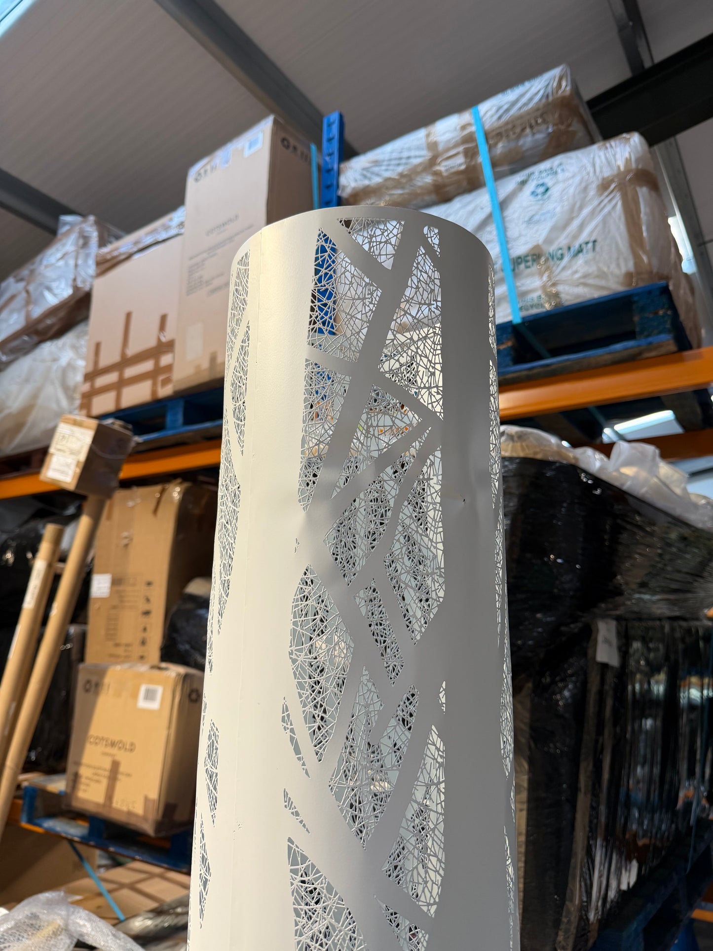 list John Lewis Devon Floor Lamp, White