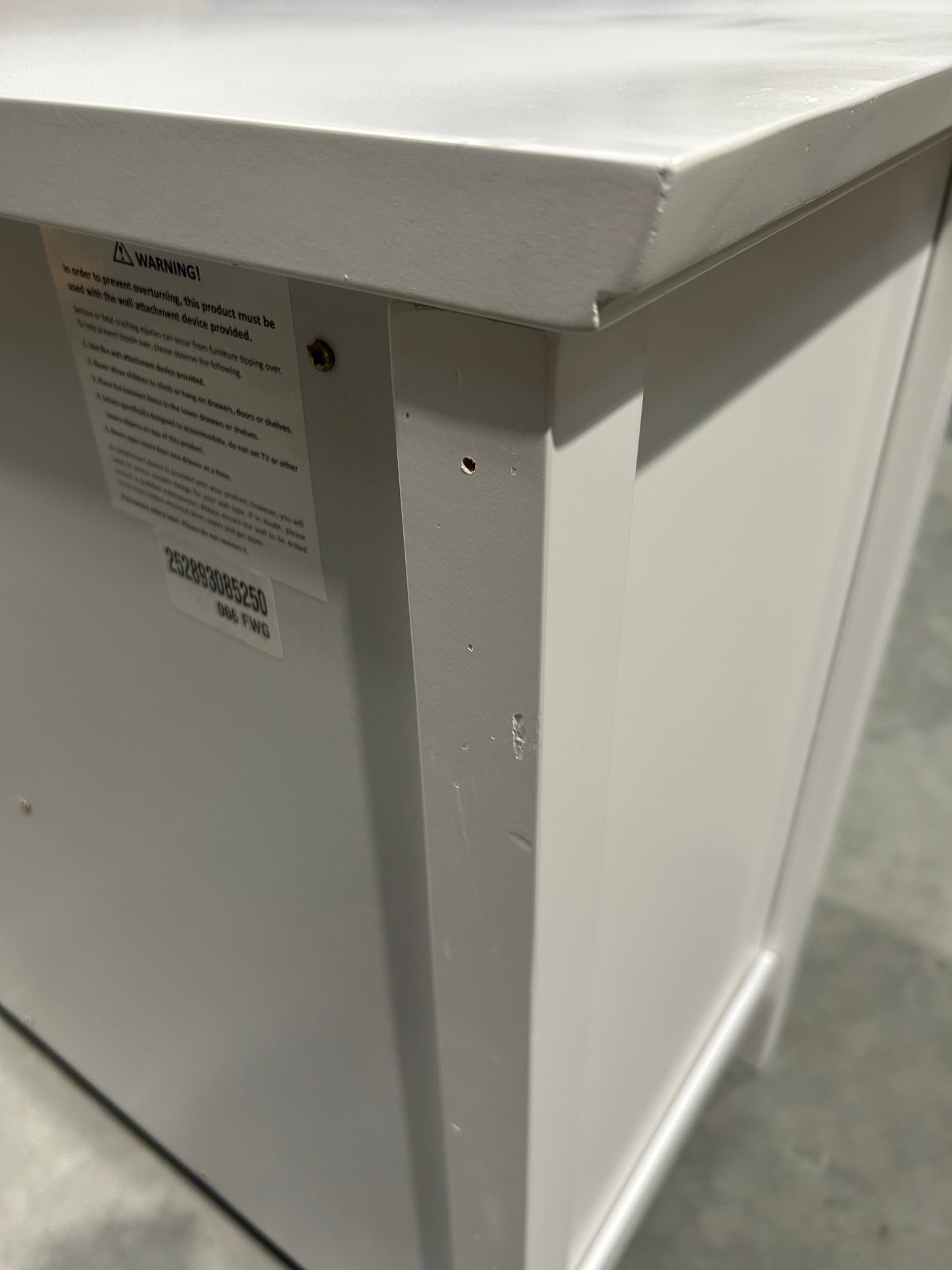 John Lewis Wilton 3 Drawer Chest White