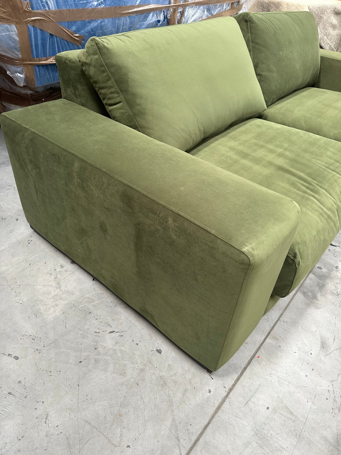 Swoon Denver Large 3 Seater Sofa,, Fern Velvet