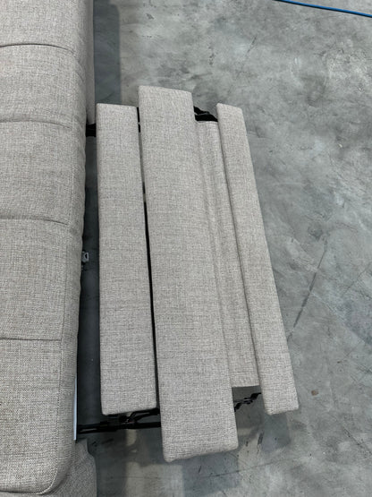 John Lewis Draper II Large 3 Seater Motion Sofa, Light Leg, Aquaclean Aston Natural