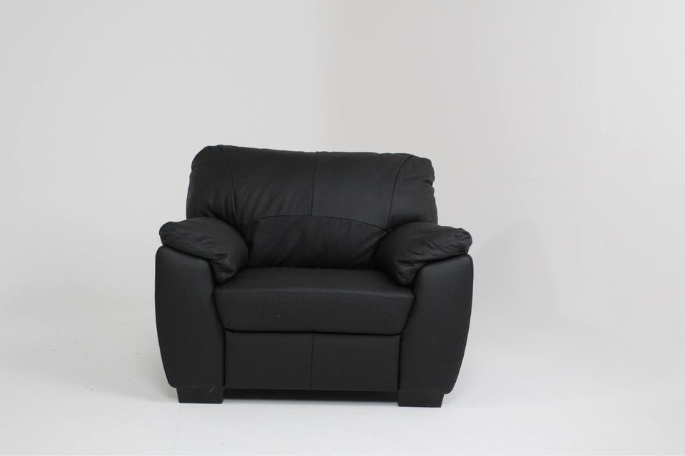 Argos Home Milano Leather Armchair - Black