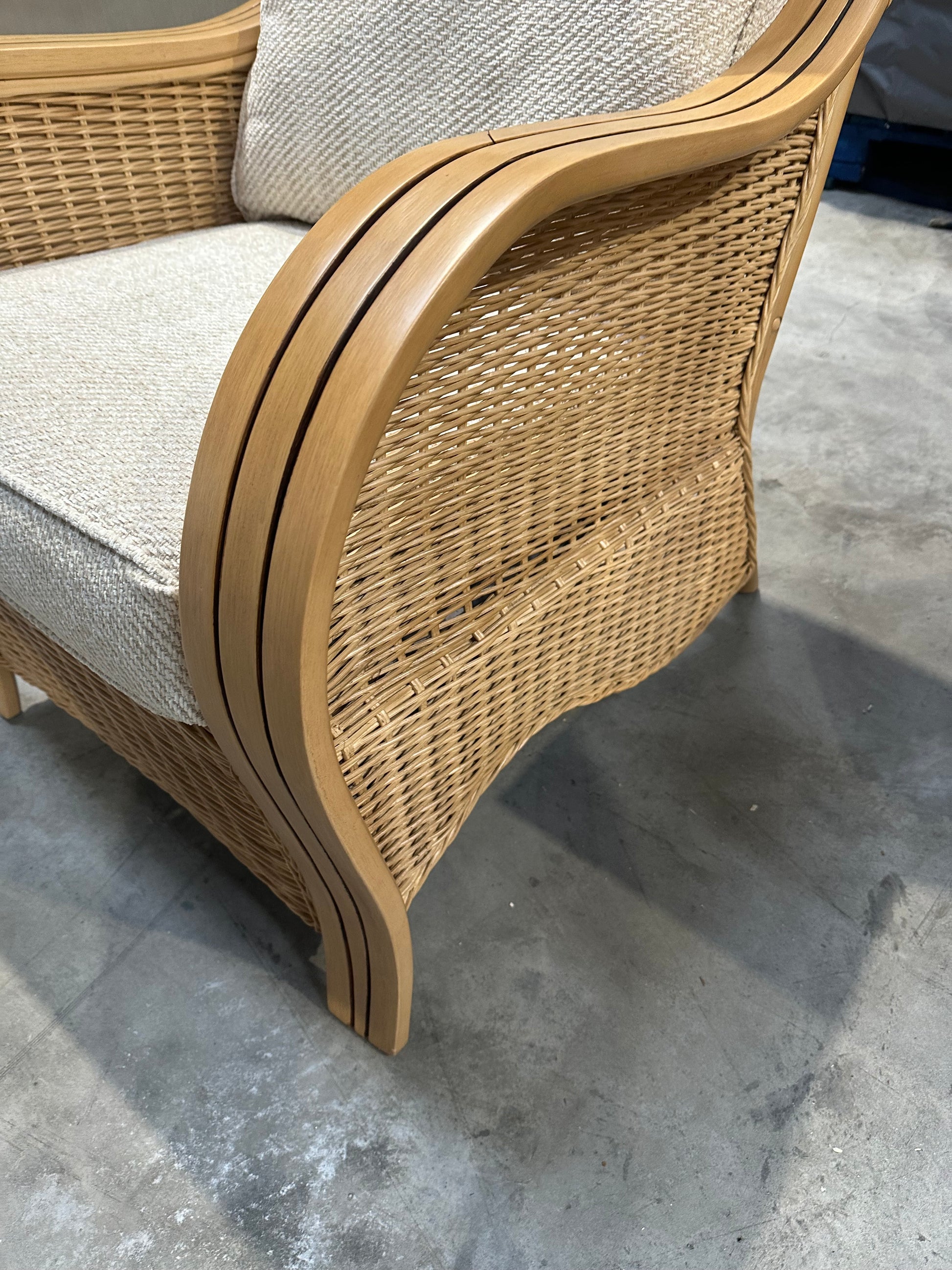 Desser Turin Rattan Lounge Chair, Natural