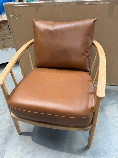 John Lewis Frome Armchair, Light Leg, Like New, Caramel