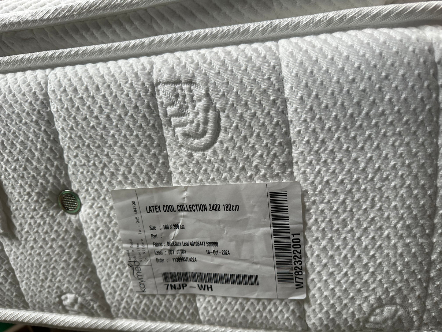 John Lewis Latex Cool Collection 2400 Pocket Spring Mattress, Medium/Firm Tension, Super King Size