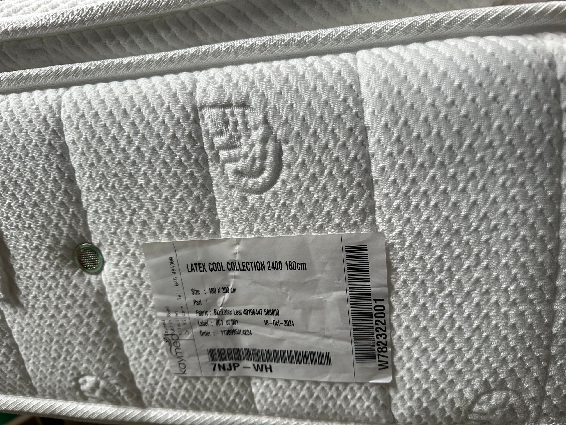 John Lewis Latex Cool Collection 2400 Pocket Spring Mattress, Medium/Firm Tension, Super King Size