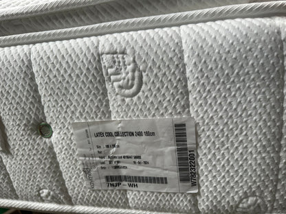 John Lewis Latex Cool Collection 2400 Pocket Spring Mattress, Medium/Firm Tension, Super King Size