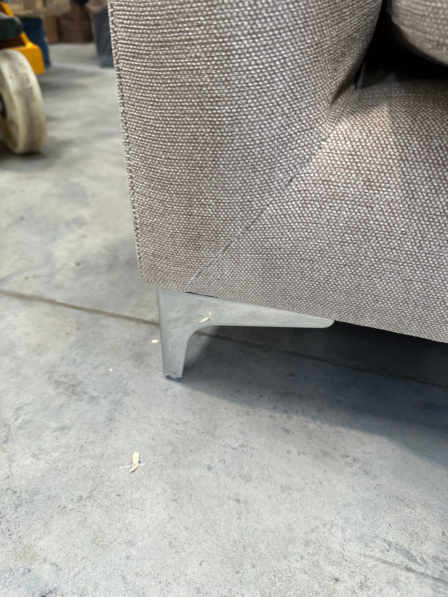 John Lewis Retreat 5+ Seater RHF Corner Chaise End Sofa, Metal Leg, Soft Touch Chenille Natural